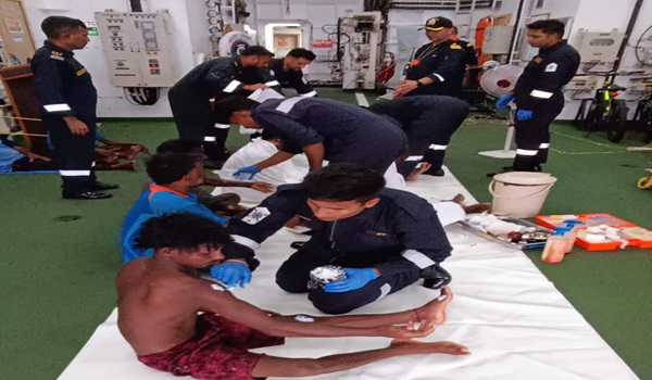 ICG rescues nine injured fishermen off Andhra coast in Bay of Bengal