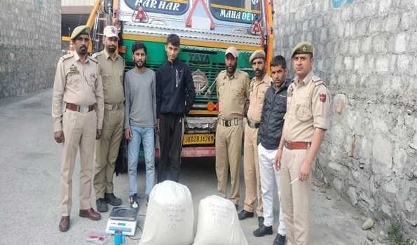 Police arrest 2 smugglers with 35 kg poppy straw in J&K's Ramban