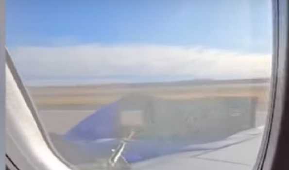 Boeing plane makes emergency landing after engine cover falls off