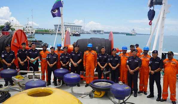 ICG Vessel Samudra Paheredar makes port call at Muara, Brunei