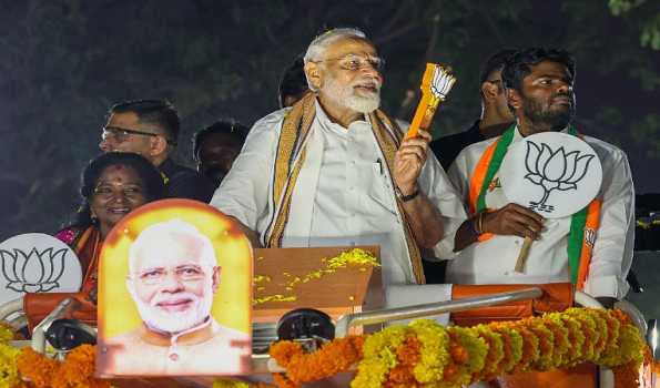 LS polls : Chennai road show will remain part of my memory forever, TN's enthusiasm set to support NDA in big way, accuses DMK of corruption, family rule  : PM