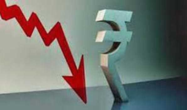 Rupee down 22 paise against USD