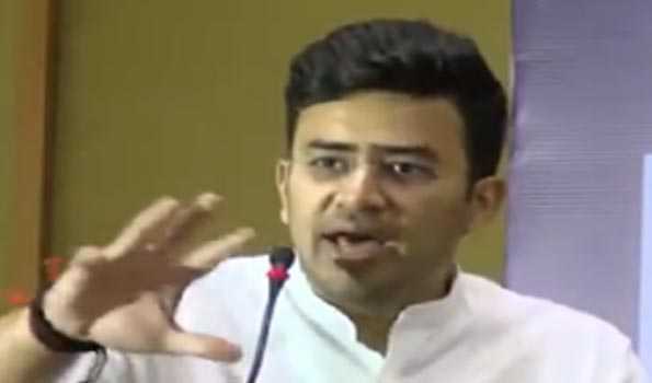 Reject DMK for having close ties with drug syndicate: Tejasvi Surya