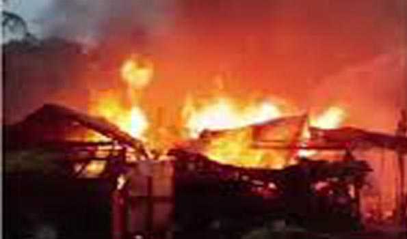 Several houses destroyed in a major fire in Bengal
