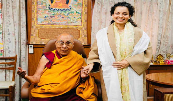Kangana Ranaut calls on Dalai Lama at Dharamshala