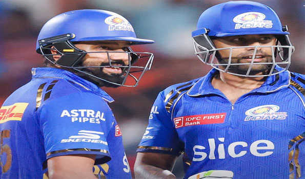 Surya-Rohit stand helps MI post 192/7 against PBKS