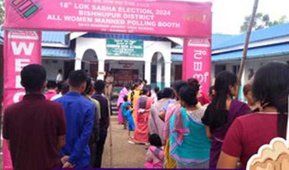 EVMs destroyed, disturbances reported in Manipur poll