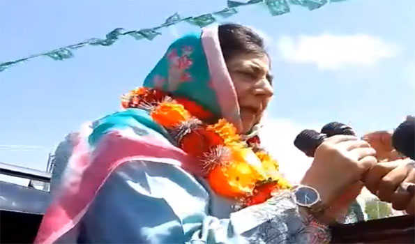 Guns, stones, and poll boycotts serve nothing; vote on polling day: Mehbooba