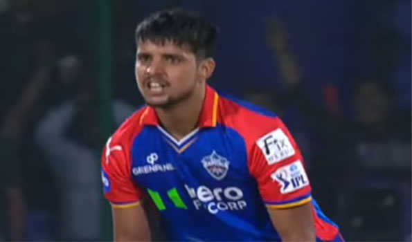 DC Bowler Rasikh Salam Dar reprimanded for breaching IPL Code of Conduct