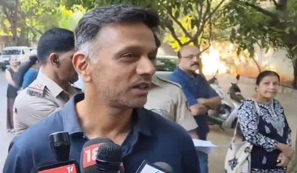 Voting begins in Karnataka; Dravid, NRN, Sudha Murthy among first to cast vote