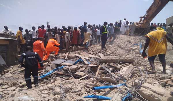 3 killed after building collapses in north Nigeria