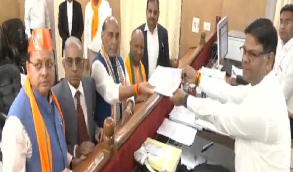 Rajnath files nomination from Lucknow
