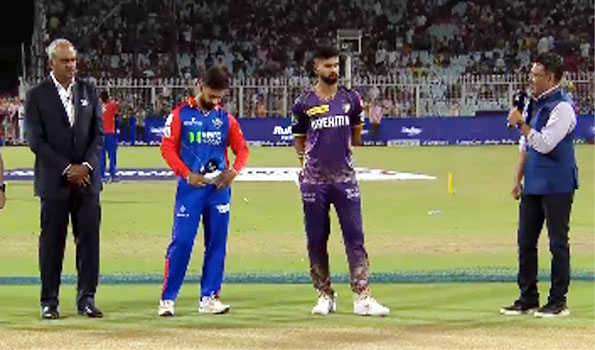 Delhi Capitals opt to bat first against Kolkata Knight Riders