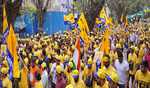 AAP organises walkathon in Delhi to seek support for Kejriwal