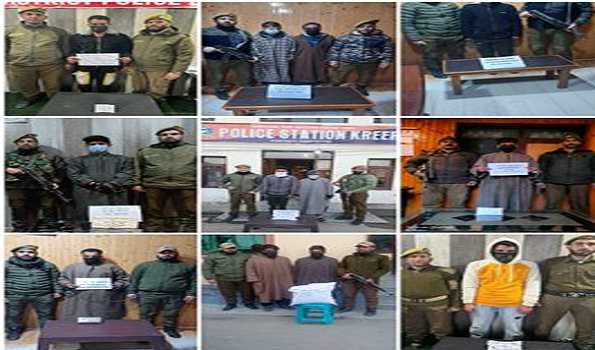 Police booked 145 drug peddlers, recovered drugs worth Rs 1.88 cr in J&K’s Baramulla