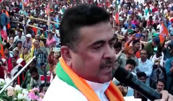 Suvendu greets people of Nandigram to mark his 2021 assembly election win against Mamata