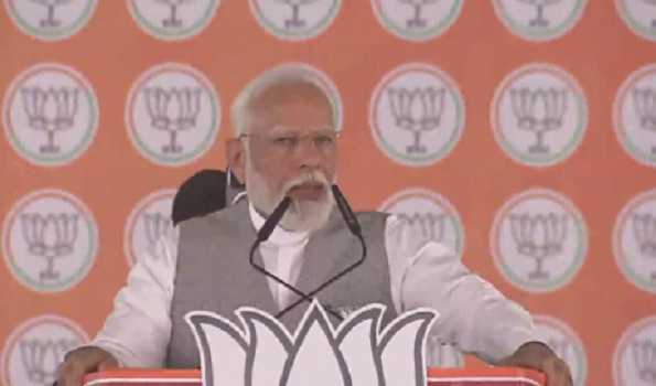 Cong is dying and Pakistan is crying: PM Modi