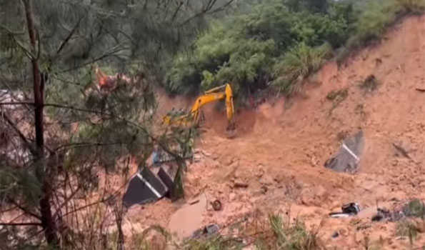 Death toll up to 48 after road collapse in S China