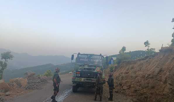 Terrorists fire on security vehicle in J&K