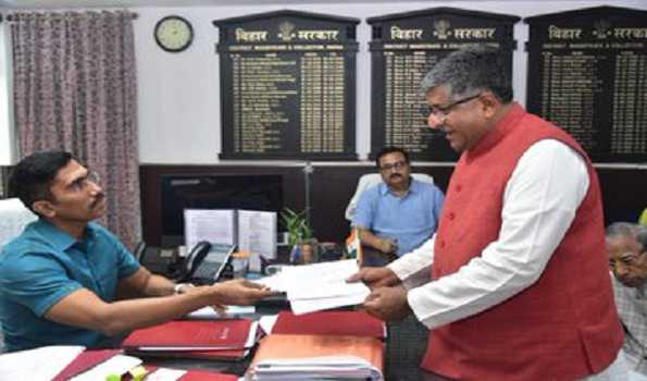 Ravi Shankar, Kushwaha file nomination papers for Lok Sabha elections