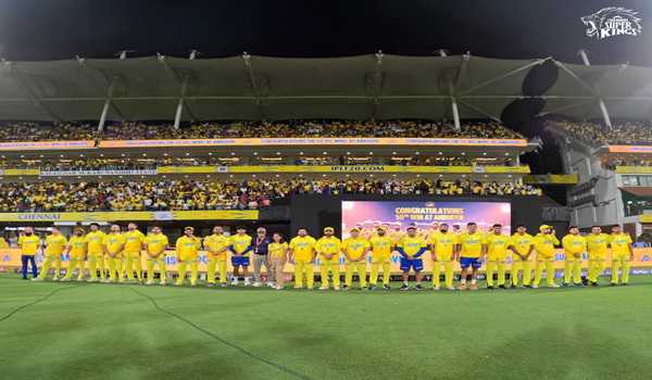 CSK felicitated for its 50th IPL win in Chepauk