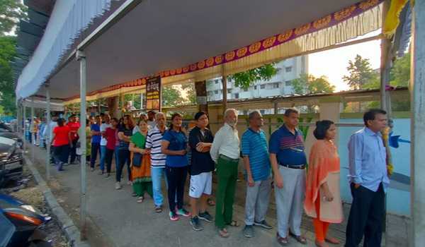 6.45 pc voting in Maharashtra till 9 am