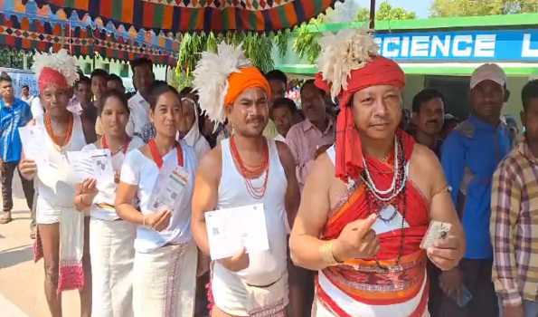 62.97 pc turnout  recorded in Odisha till 5 PM