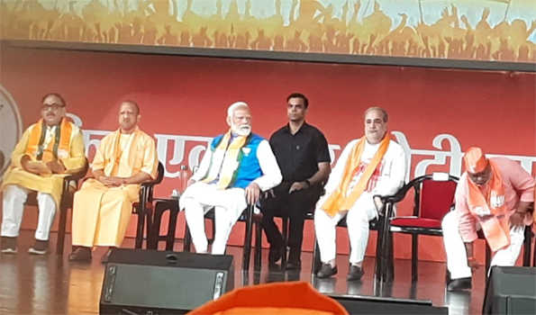 BJP-led NDA poised for massive victory in LS polls : PM Modi