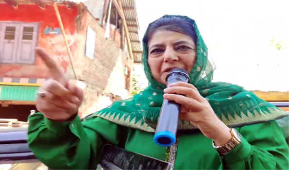 Candidate imported to contest from south Kashmir: Mehbooba Mufti