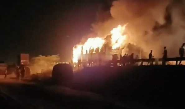 9 from Punjab charred to death in Nuh bus fire