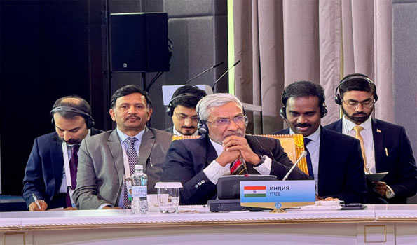 Secretary ER Dammu Ravi participates in SCO meeting with Kazakh President