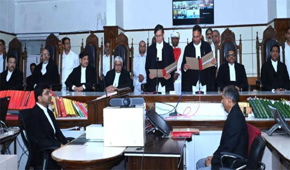 Chief Justice administers oath of office to Justice Nargal