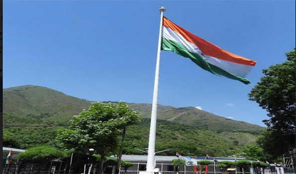 J&K: Army hoist 108 feet high mast national flag on the LoC in Uri Sector