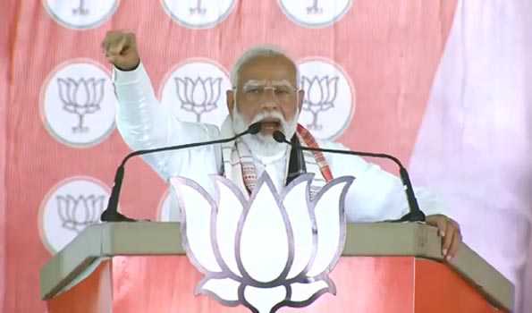 Opposition now blaming EVM,  means exit poll results will favour NDA: Modi