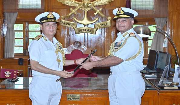 Vice Admiral Gurcharan Singh takes charge as Commandant of NDA