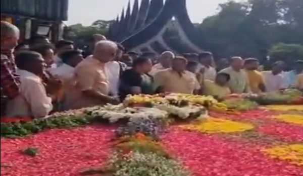 Glowing tributes paid to NTR on his 101st birth anniversary