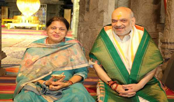 Shah offers prayers at Tirumala