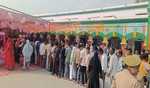 UP registers 57 34 pc voting for 10 Lok Sabha seats  in 3rd phase till 6 pm
