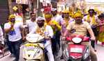AAP takes out bike rally in Delhi ahead of Lok Sabha polls