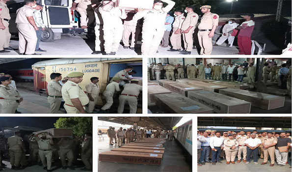 Akhnoor  accident: Jammu GRP, Railway Staff facilitate shifting of bodies and injured  to native villages