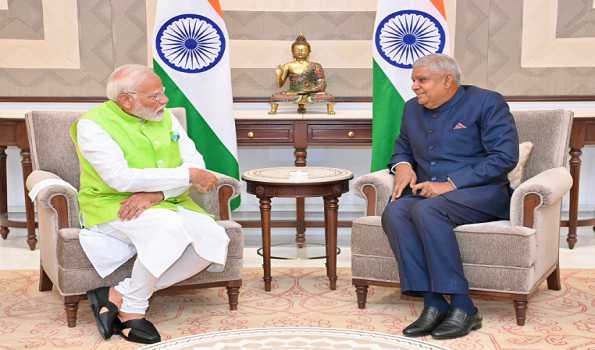 PM Modi meets Vice Prez Dhankhar