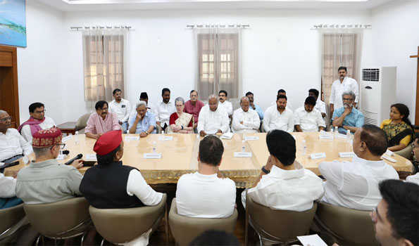 Like-minded parties having faith in Constitution are welcome : Kharge