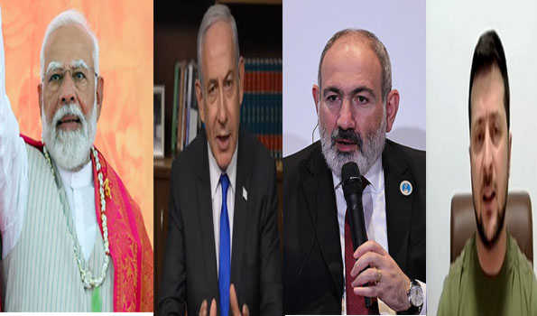 Modi gets congratulatory calls from Ukraine Prez, Israeli and Armenian PMs