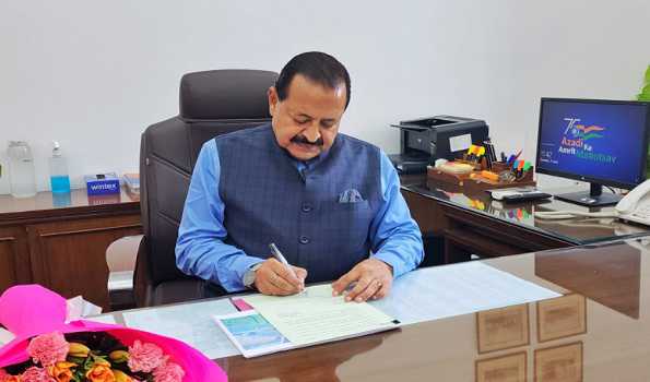 Jitendra Singh assumes charge as Minister of Personnel, Public Grievances & Pensions