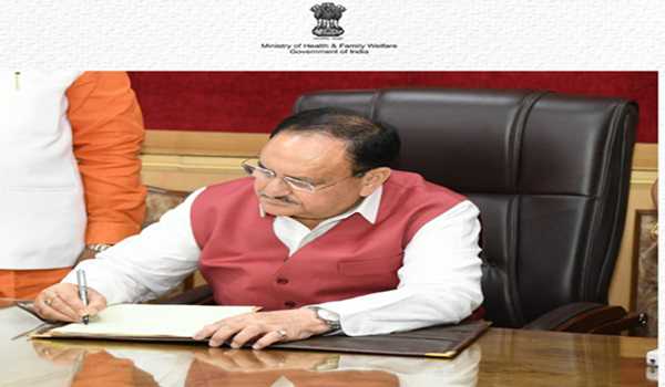 Nadda takes charge as MoHFW, Chemicals and Fertilizers Minister