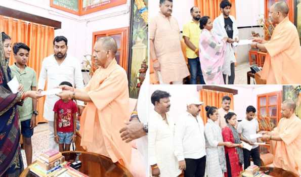 Yogi meets kin of Kuwait fire victims, Jammu terror attack survivors