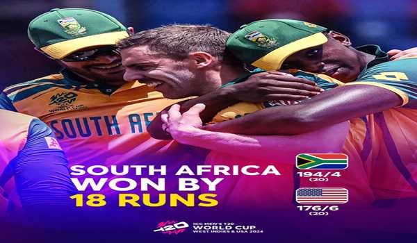T20 WC: De Kock, Hendricks, Klaasen lead SA to victory over USA