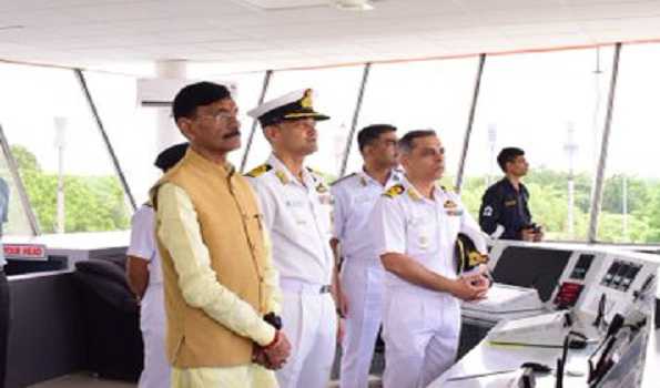 MoS Defence Sanjay Seth visits INS Rajali; reviews operational preparedness of station