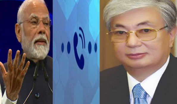 PM Modi conveys full support for Astana SCO summit to Kazakh President