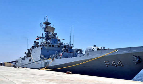INS Tabar reaches Alexandria, Egypt